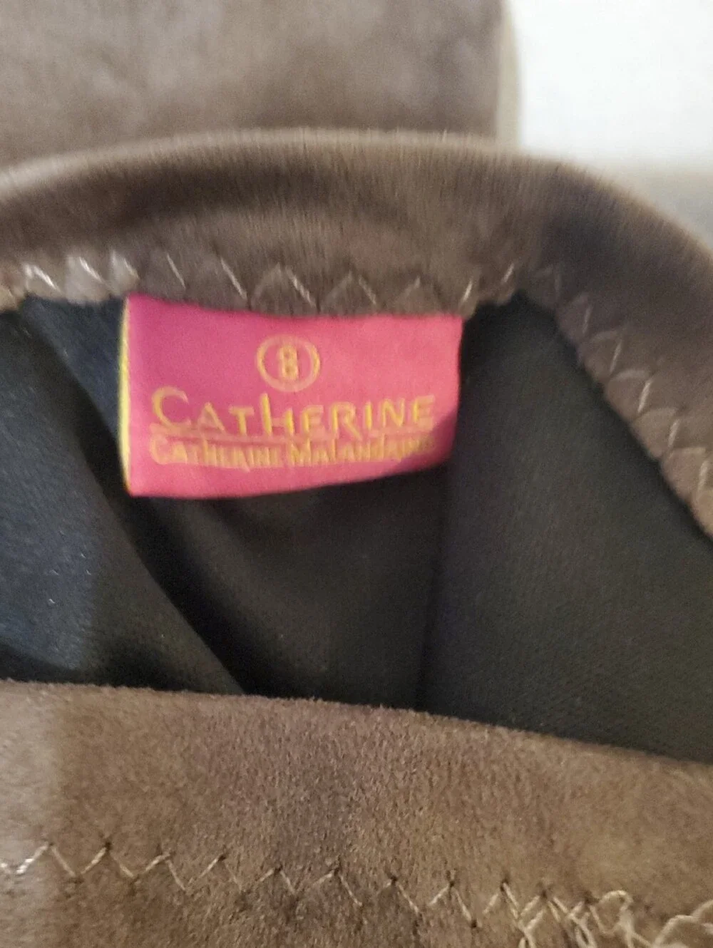 Catherine Malandrino Taupe Suede Over-the-Knee Boots